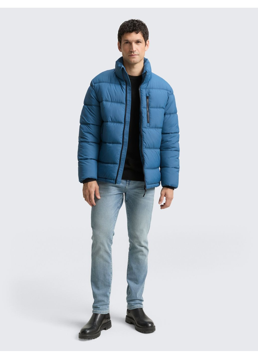 Блакитна демісезонна куртка Tom Tailor