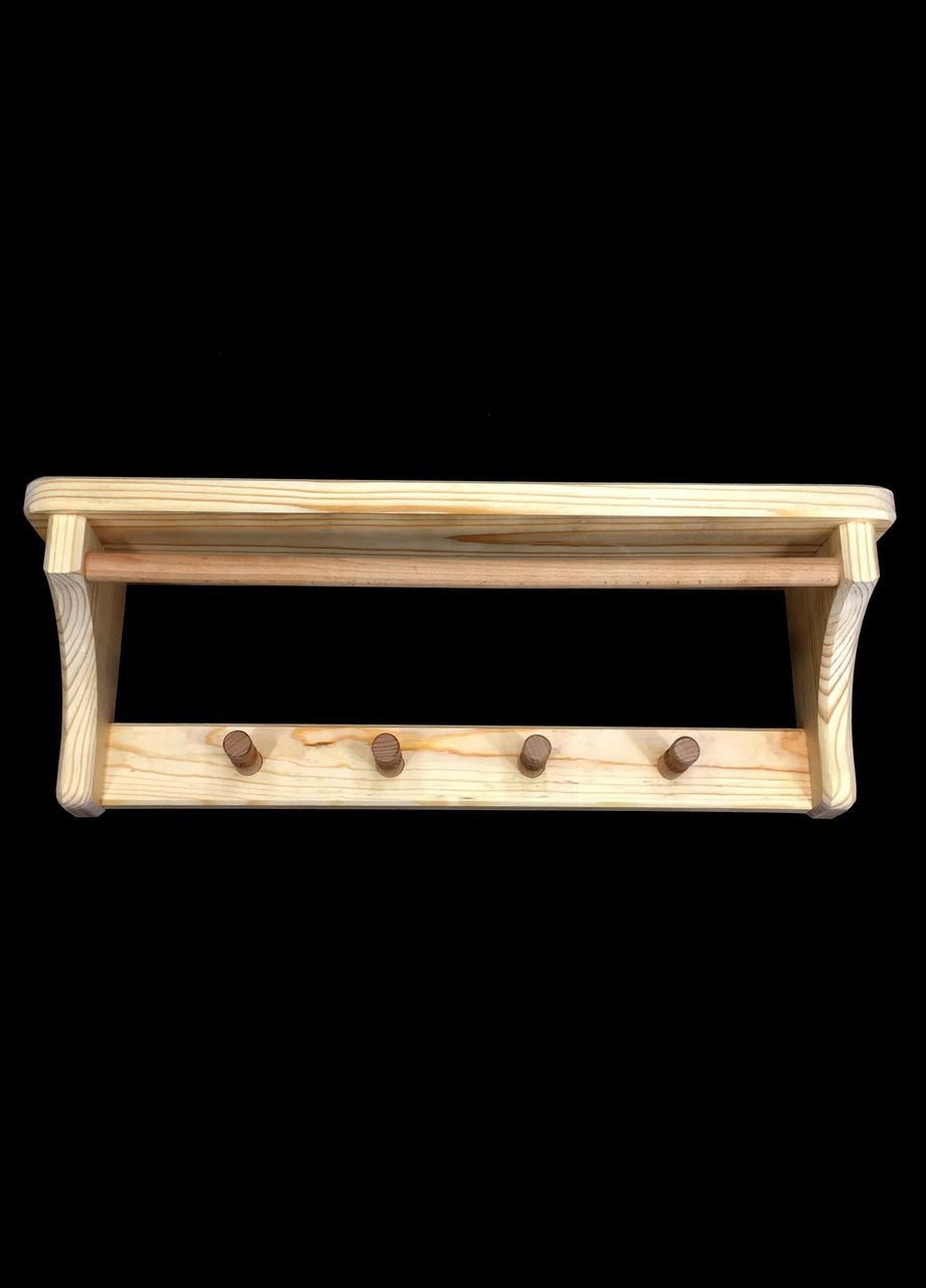 Вешалка банная из дерева Крушина бланже (ВБА-002001) No Brand (328911371)