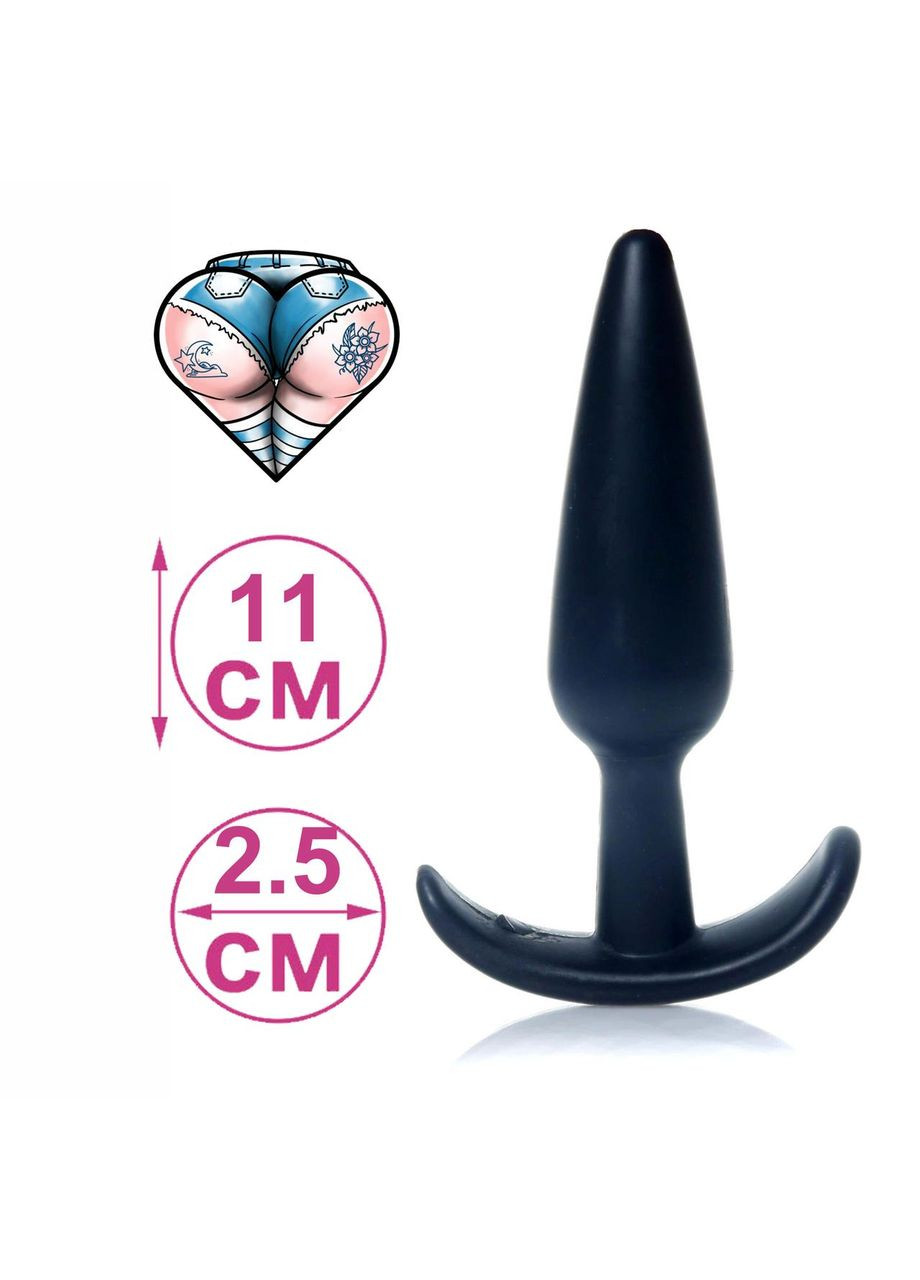 Анальні пробки маленька пробка для ануса якір втулка анальна конусної форми зі стопором Anal T-Plug Boss (317747865)