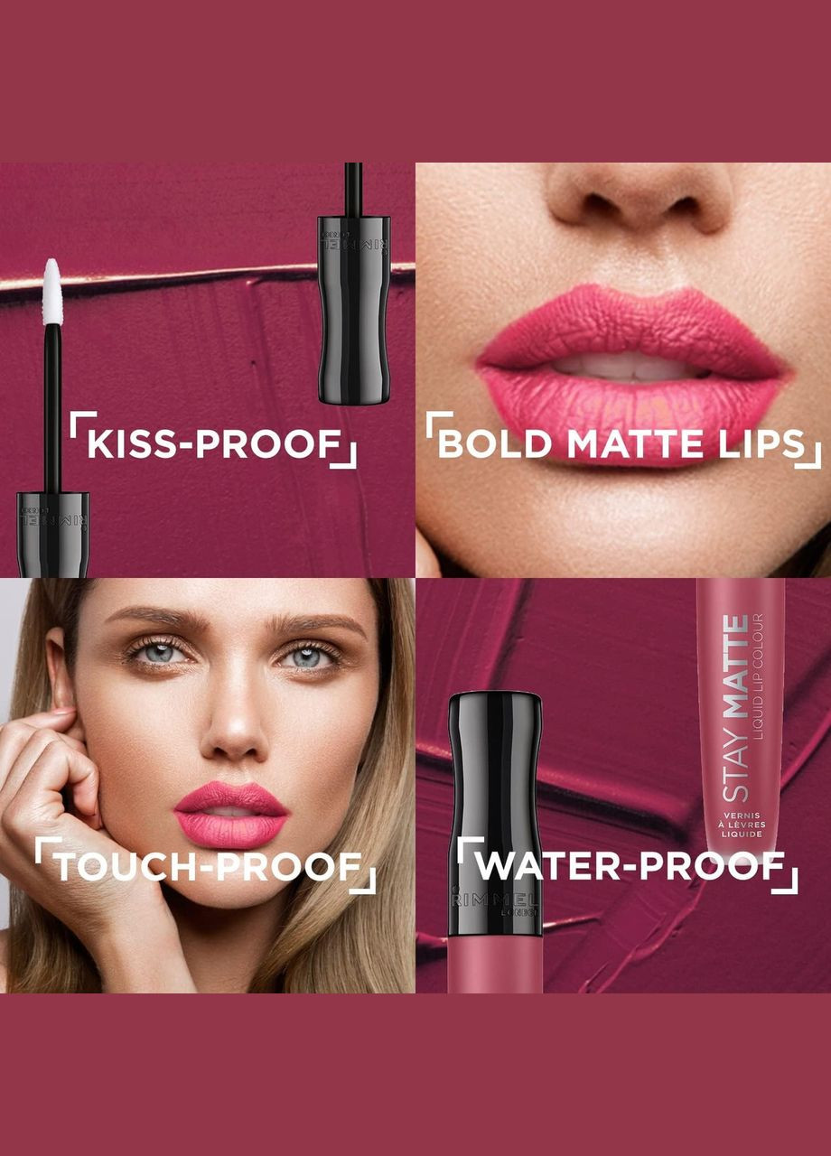 Помада для губ Stay Matte Liquid Lipstick 700 — Be My Baby Rimmel (311999293)