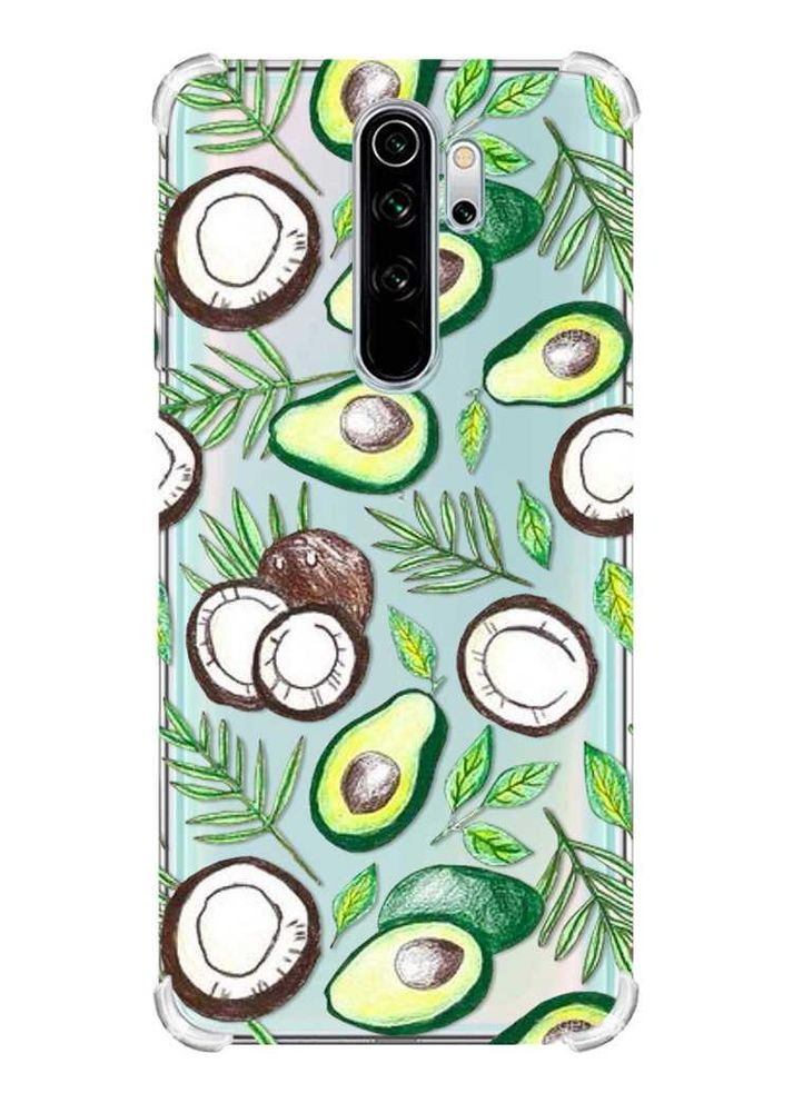 Чохол з потовщеними кутами на Xiaomi Redmi Note 8 Pro:: Авокадо і кокос (принт 303) Creative (360675831)