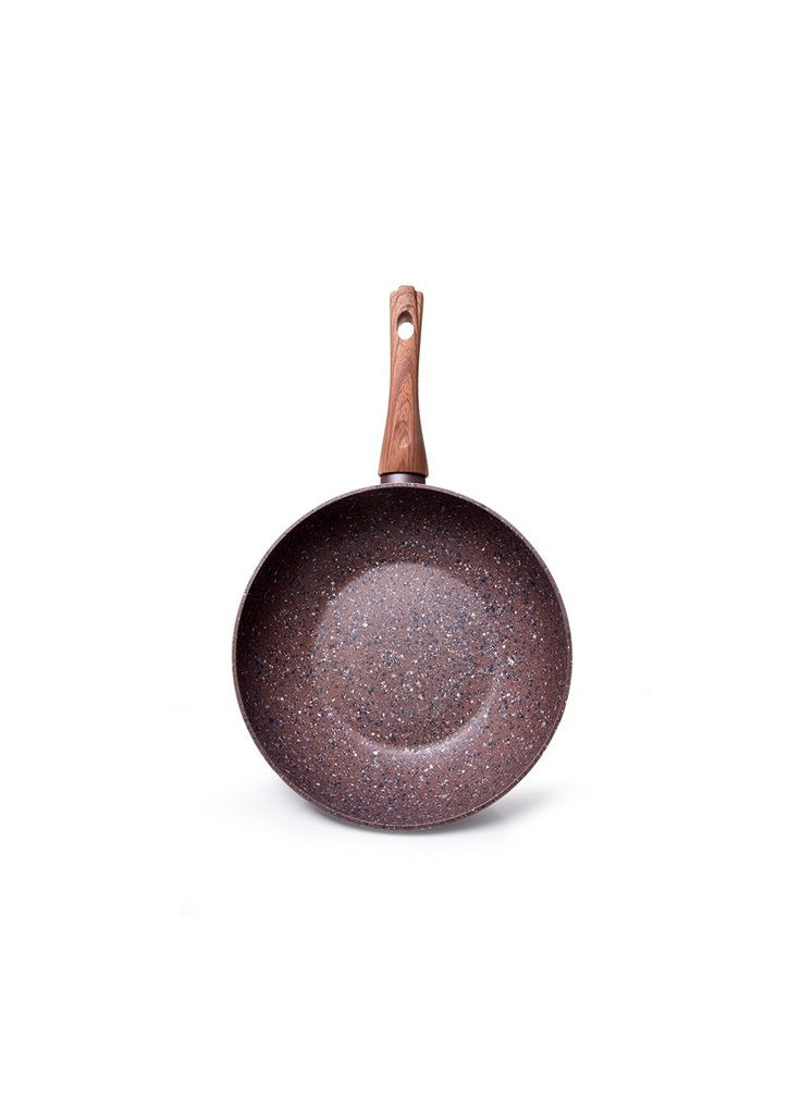 Глибока сковорода ВОК Magic Brown з антипригарним покриттям EcoStone 24 см (4334) Fissman (283022405)