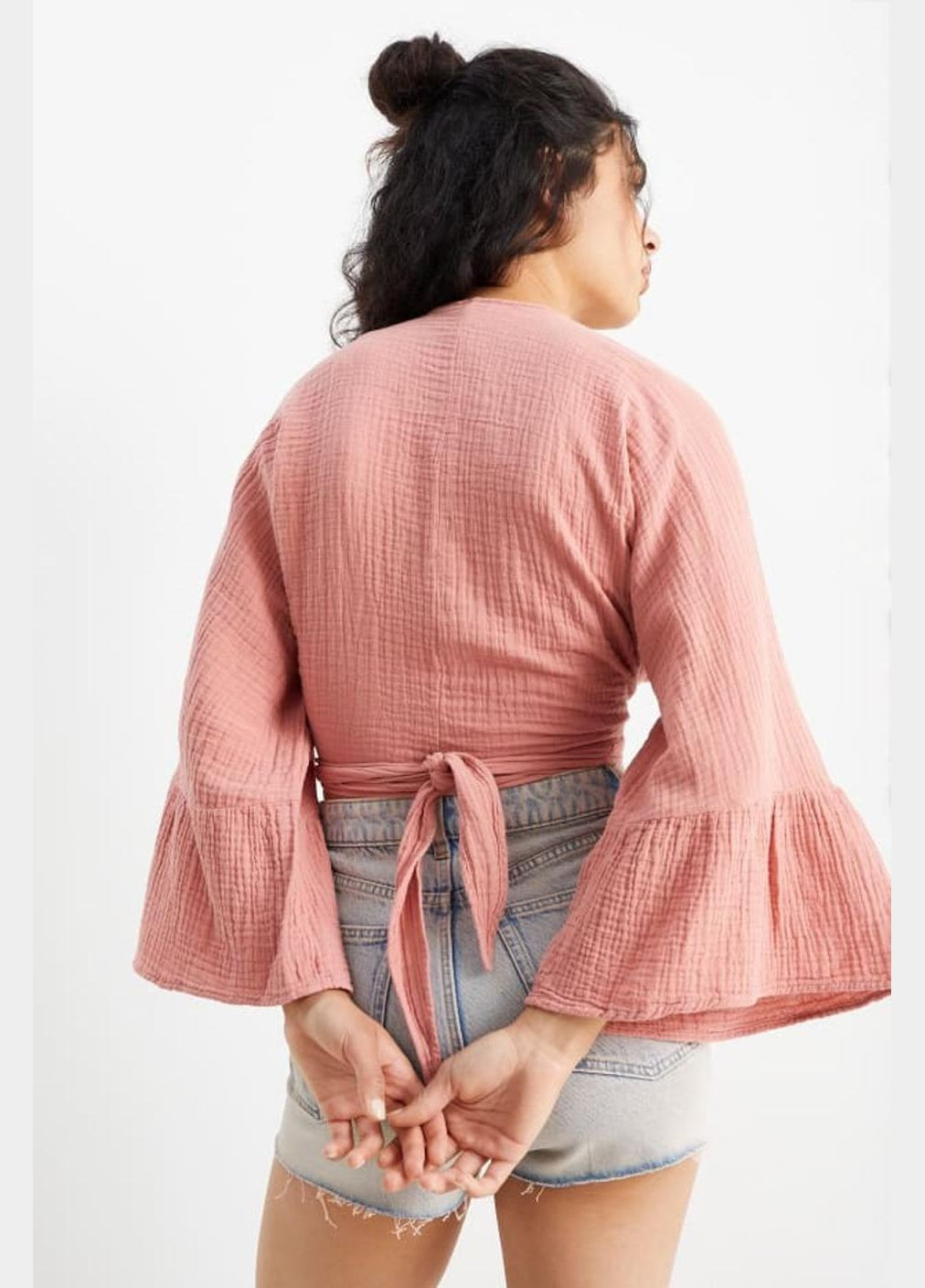 Розовая блуза из хлопка C&A