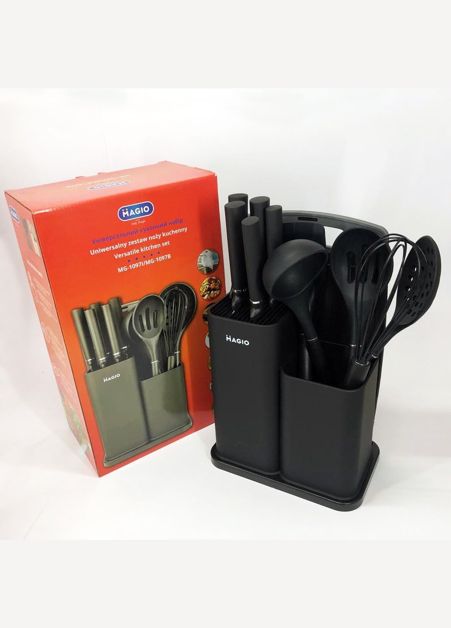 Набор силиконовых кухонных принадлежностей MG-1097B набор ножей лопаток 12 предметов Magio (364663894)