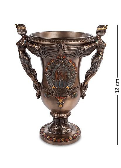 Ваза настольная декоративная Египетские богини 32 см 1903790 бронзовое покрытие Veronese (346532358)