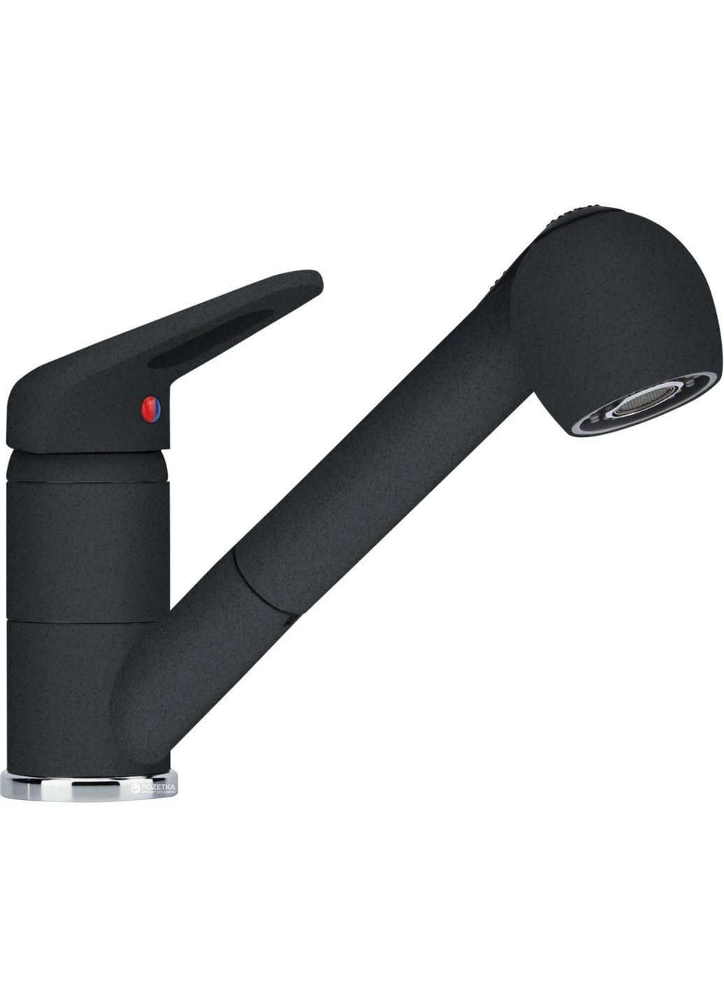 Смеситель кухонный с выносным шлангом и душем Novara-Plus (115.0470.675) Оникс FRANKE (368592039)