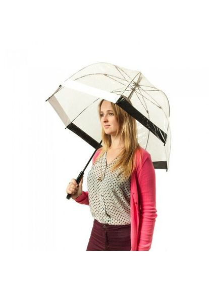 Комбинированный зонтик birdcage 1 l041 - 015865 черно-белый Fulton (316618186)