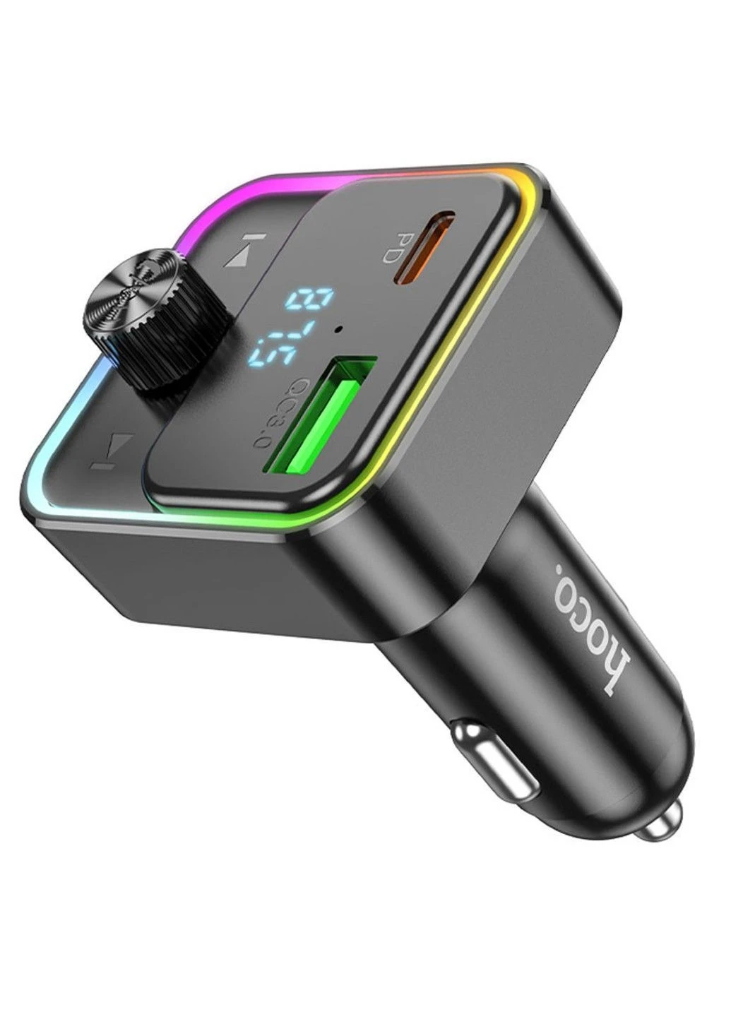 АЗУ FM модулятор E81 Fantasy PD30W+QC3.0 (1USB-A/1C) Hoco (393950576)