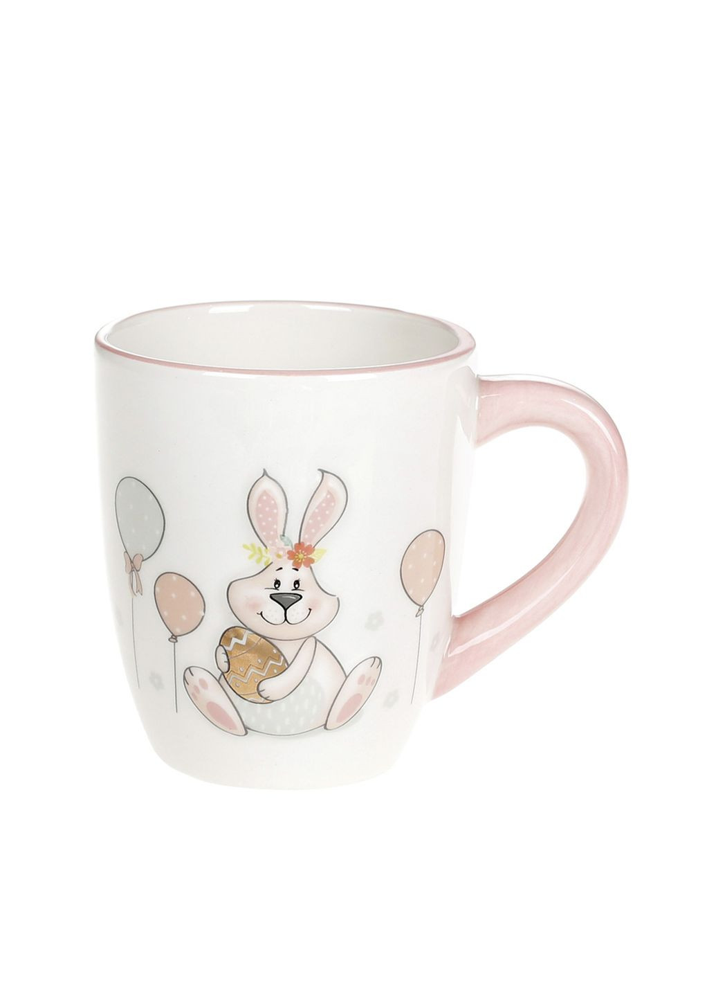 Кухоль керамічний з об'ємним малюнком Веселий кролик колір різнокольоровий CB-00270701 BonaDi (325813746)