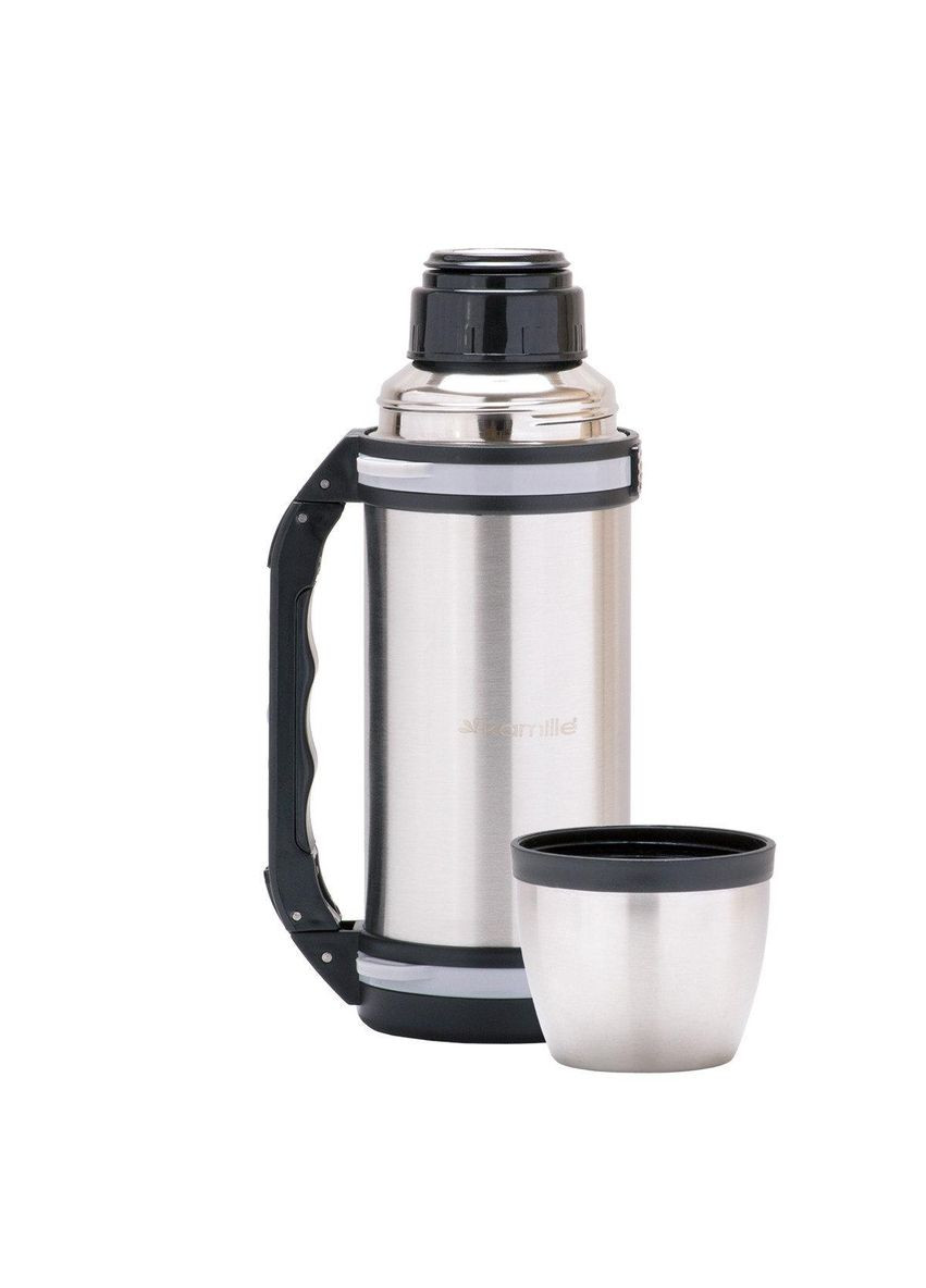 Термос из нержавеющей стали с ручкой и ремешком 1000 мл KM-2090 Kamille (360643152)