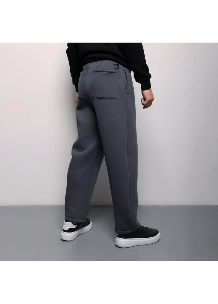Графитовые спортивные, повседневный, кэжуал зимние брюки Vakko