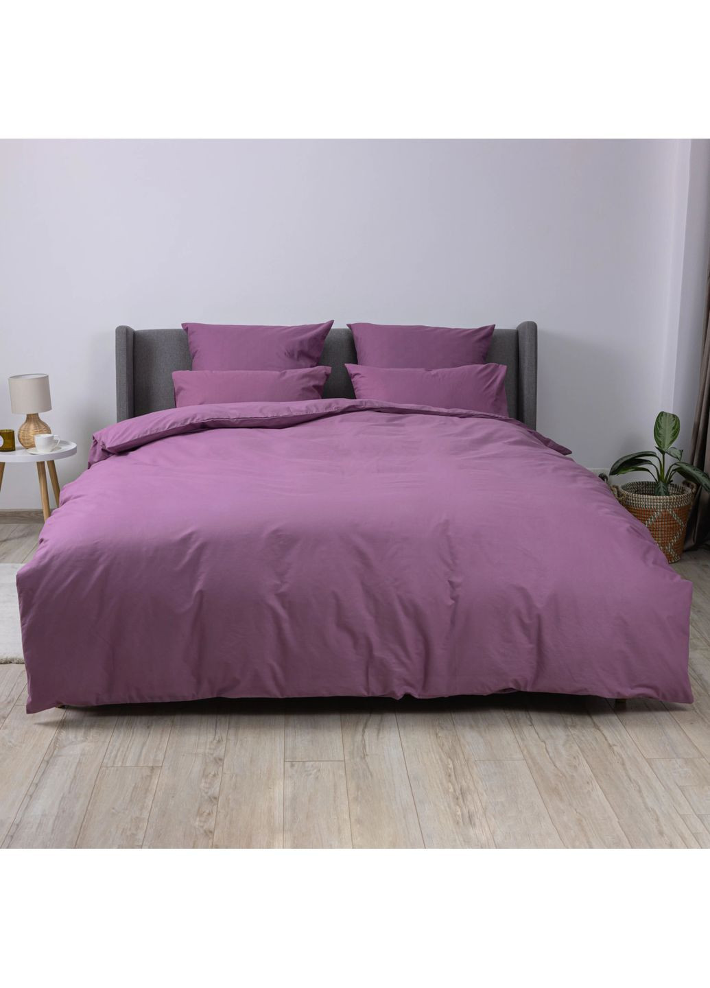 Євро комплект постільної білизни з наволочками 50*70 см, 115 г/м2 гіпоалергенний Відень Фіолетовий (27060200215) ТЕП (369798724)