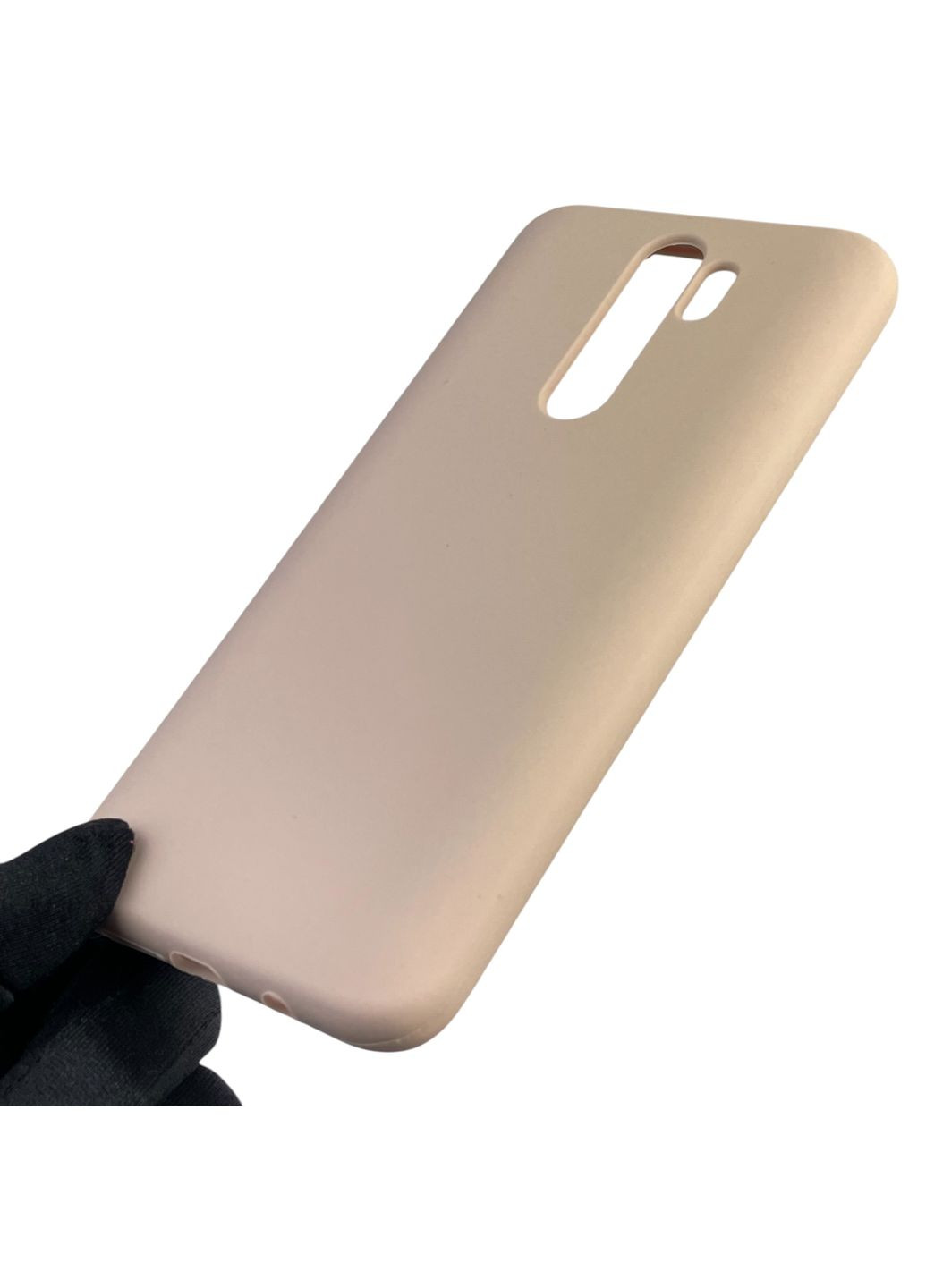 Чехол для Redmi Note 8 Pro силиконовый с микрофиброй нескользящий на сяоми редми нот 8 про пудровый Xiaomi (366387728)