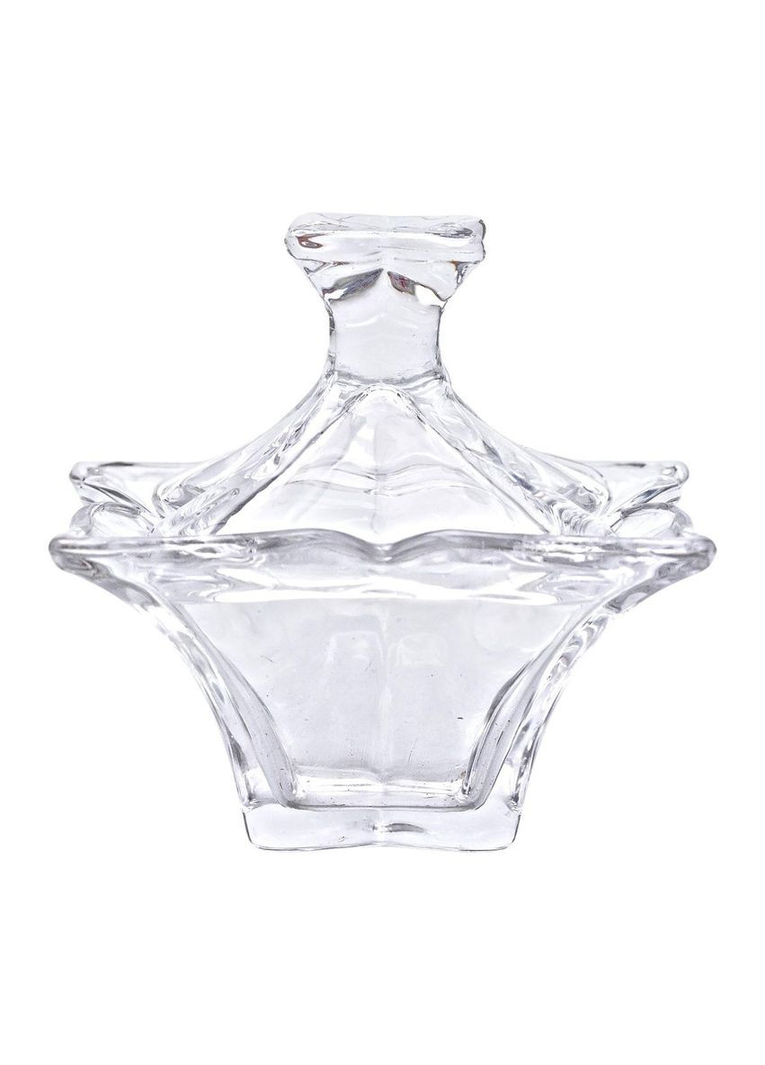 Сахарница с крышкой 8.5×8.5×8.5 см ваза сахарница квадратная стеклянная HP-4-116 Yiwu (370802212)