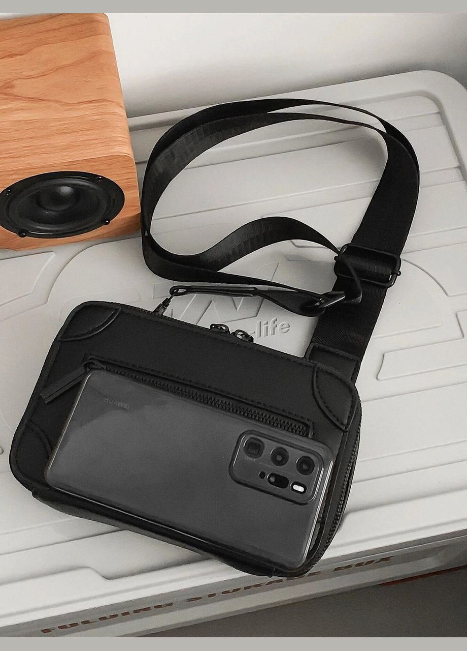 Сумка крос-боді через плече чорна No Brand (290706270)