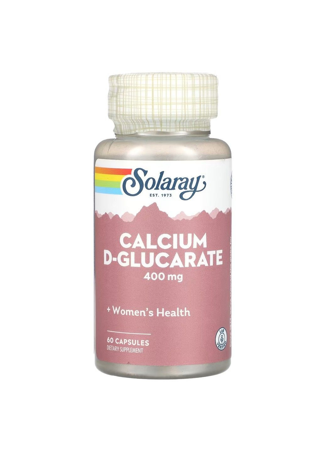 Д-Глюкарат Кальция Calcium D-Glucarate 400мг - 60 капсул Solaray (293944947)