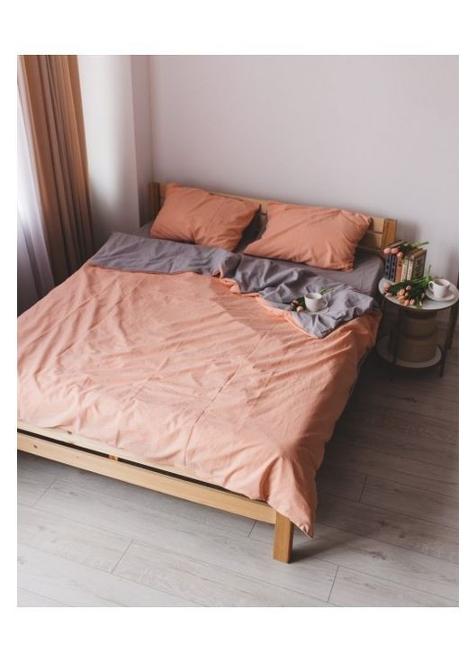 Постельное белье Коралл + вареный хлопок Полуторный размер, наволочки 50/70 No Brand (364216484)