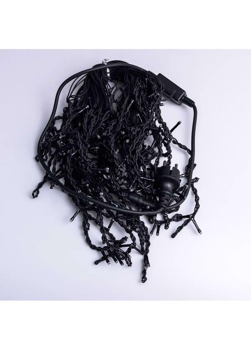 Уличная гирлянда бахрома 12 м 200 led черный провод Мультиколор 12MBML Garlando (366219532)