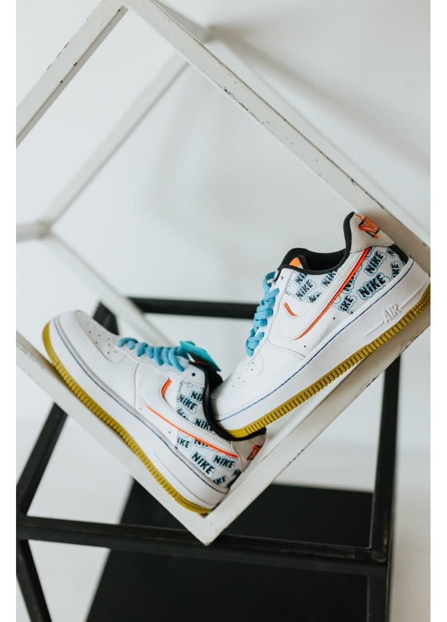 КРОССОВКИ ЖЕНСКИЕ NIKE AIR FORCE 1 LOW BACK TO SCHOOL 2020 НАЙК АИР ФОРС 1 ПРЕМИУМ No Brand белые демисезоны (368869300)