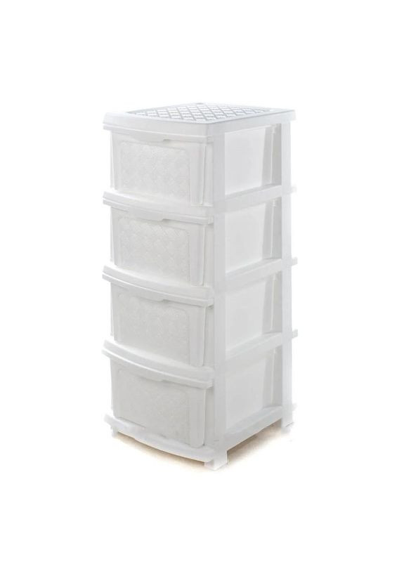 Комод пластиковий білий "Компакт Плюс", ящиків 4 R-Plastic (345122271)