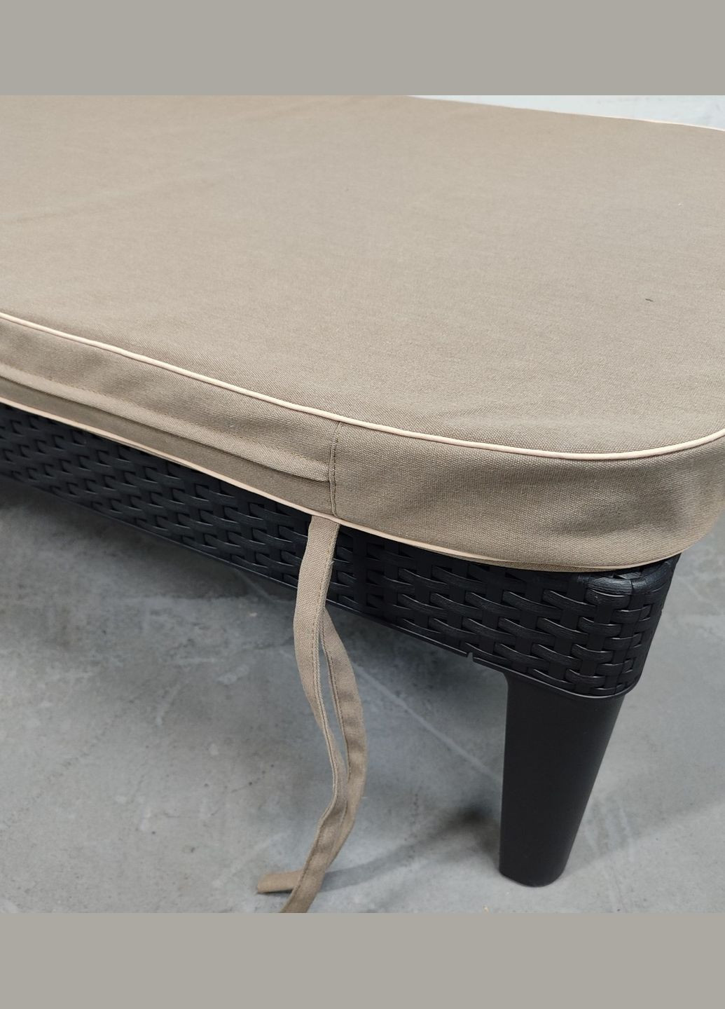 Матрац для шезлонга Mare двухсторонній акрил 195x58x6 см кавовий eGarden (322650315)