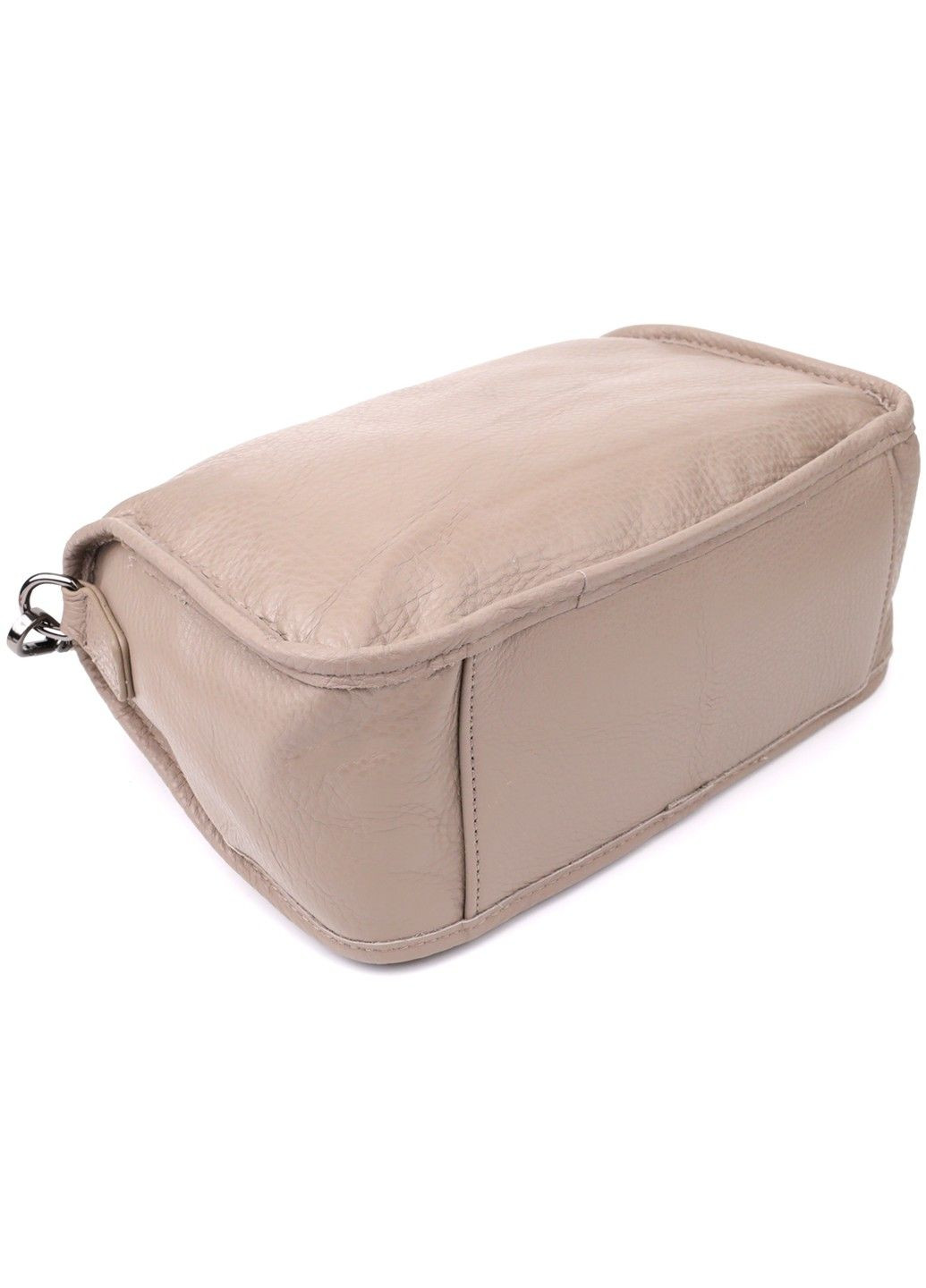 Женская стильная сумка на плечо из натуральной кожи 23002 Темно-серый Vintage (357494972)