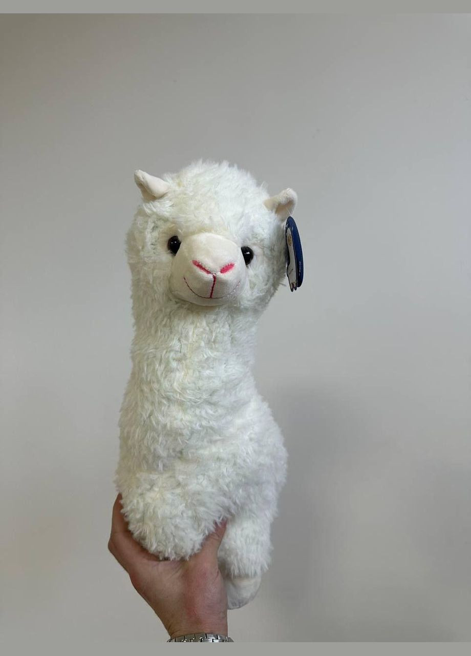 Альпака 65 см. М'яка плюшева іграшка Альпака 65 см, Лама подушка обіймашка, Альпака біла КІМ (303137225)