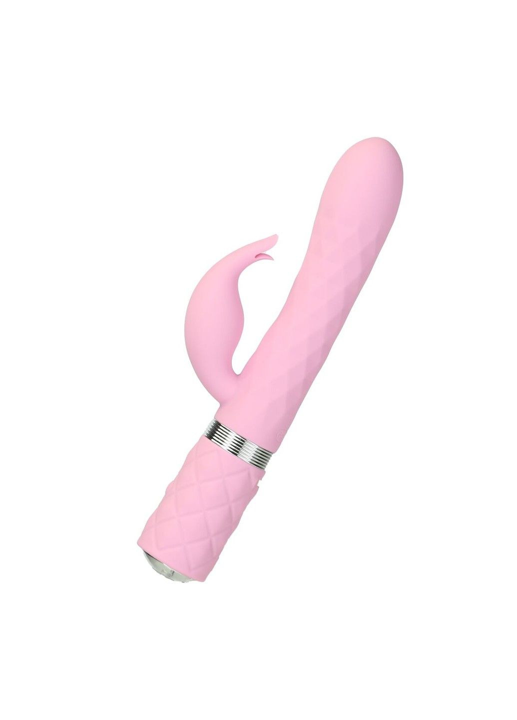 Роскошный кролик с ротацией и вибрацией Lively, Pink, кристалл Сваровски, тройной отрост Pillow Talk (295262127)
