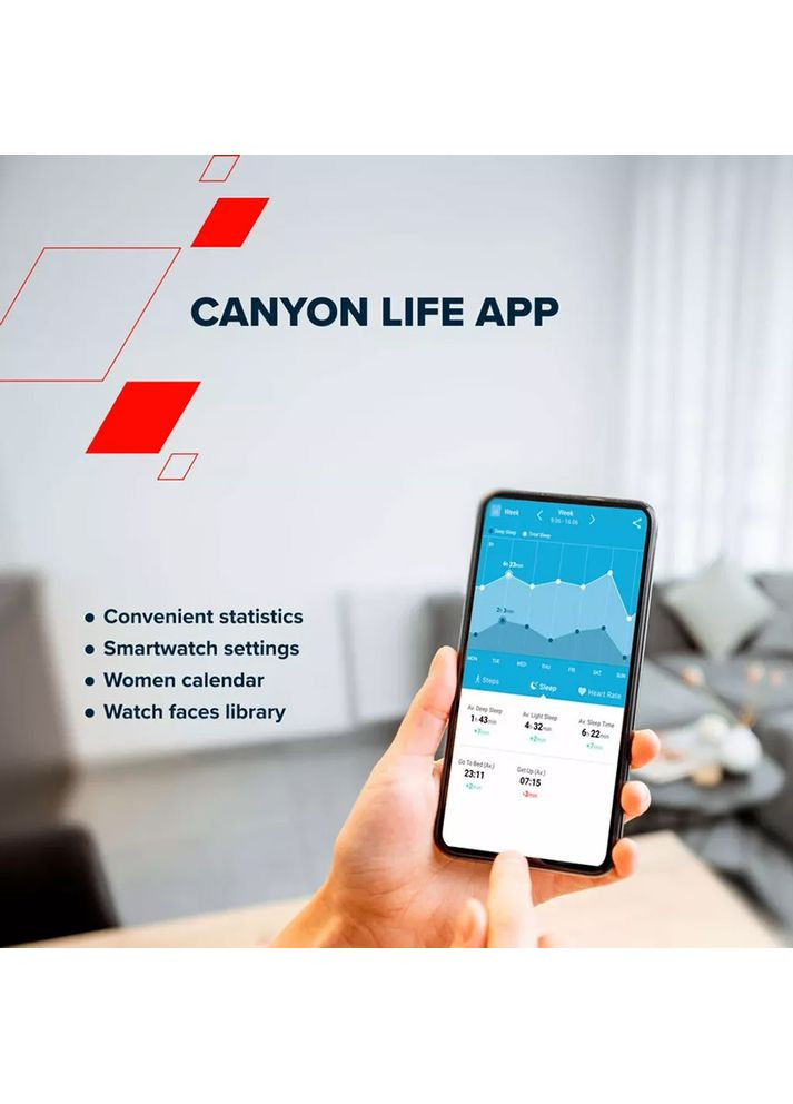 Смарт-часы Jacky SW-69 Green Orange (CNS-SW69BG) Canyon (323046156)