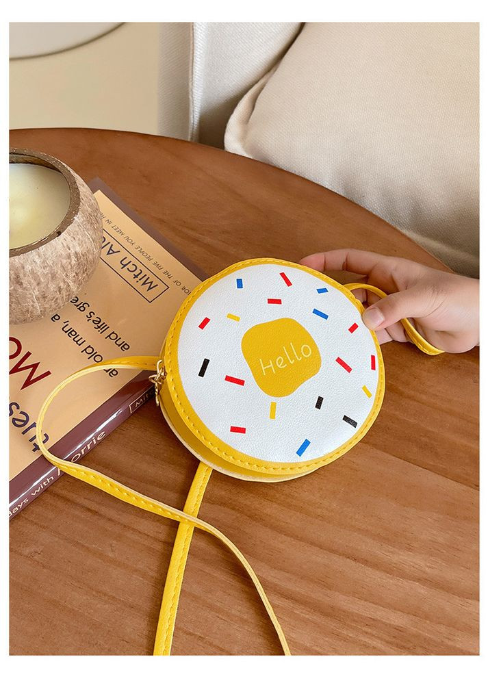 Детская сумка для девочки подарок сумочка Пончик Hello желтая PRC (264913977)