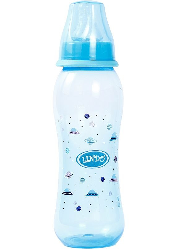 Пляшечка для годування вигнута із силіконовою соскою Li 134 250ml (2-914945) Lindo (369789370)