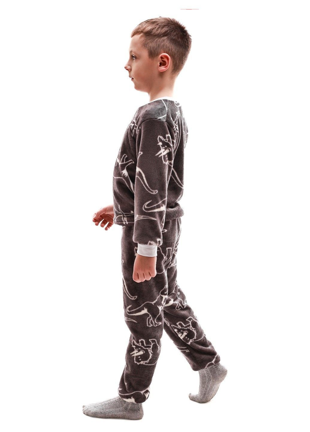 Серая пижама для мальчика No Brand