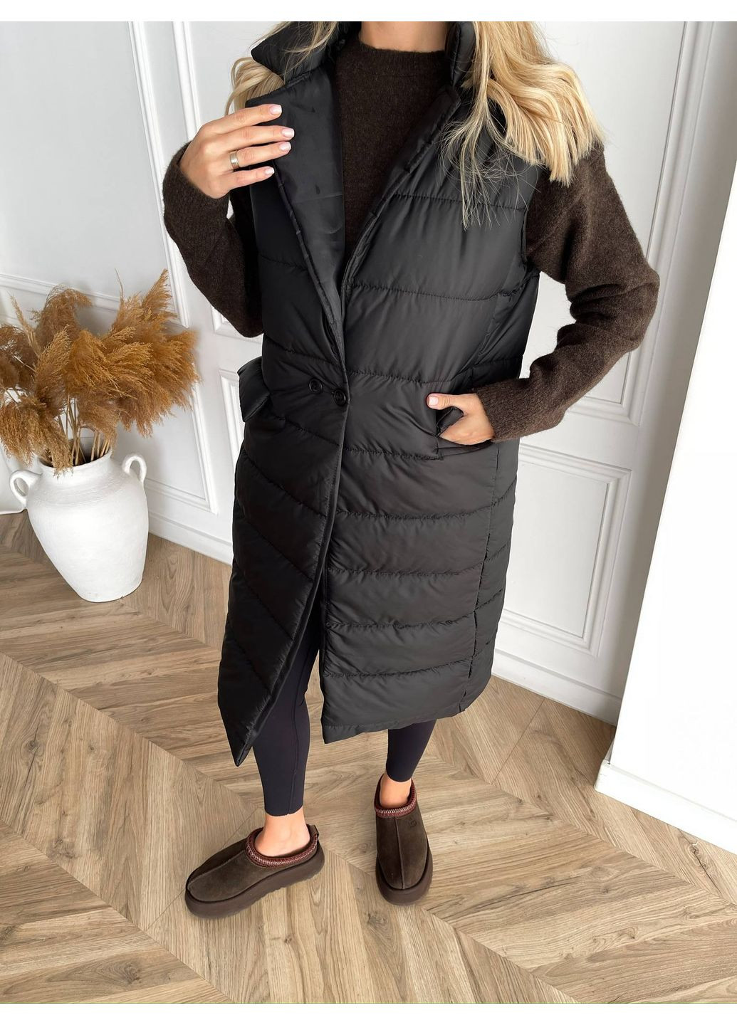 Жилетка женская стеганная на синтепоне 150 (Замеры в описании) DK/DL Мода без кордонів (366725490)