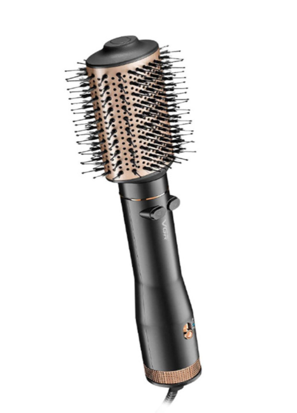 Фен-щітка що обертається V-494 для укладання волосся 3 режима роботи Чорний VGR (338212243)