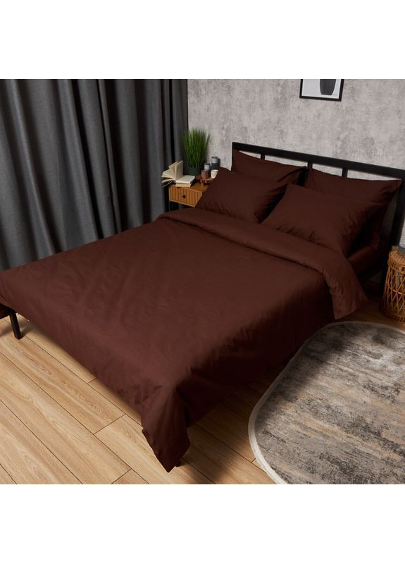 Комплект постельного белья Бязь Gold Люкс King Size 220x240 наволочки 2х50х70 (MS-820008926) Moon&Star Chocolate Dream (356114704)