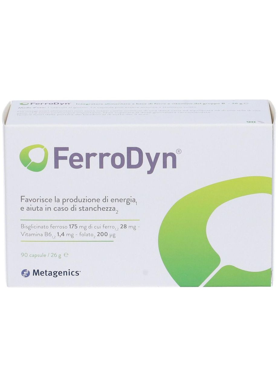 Железо FerroDyn + метилфолат и активный B6, 90 капсул, высокая биодоступность, мягкое действие Metagenics (315762813)