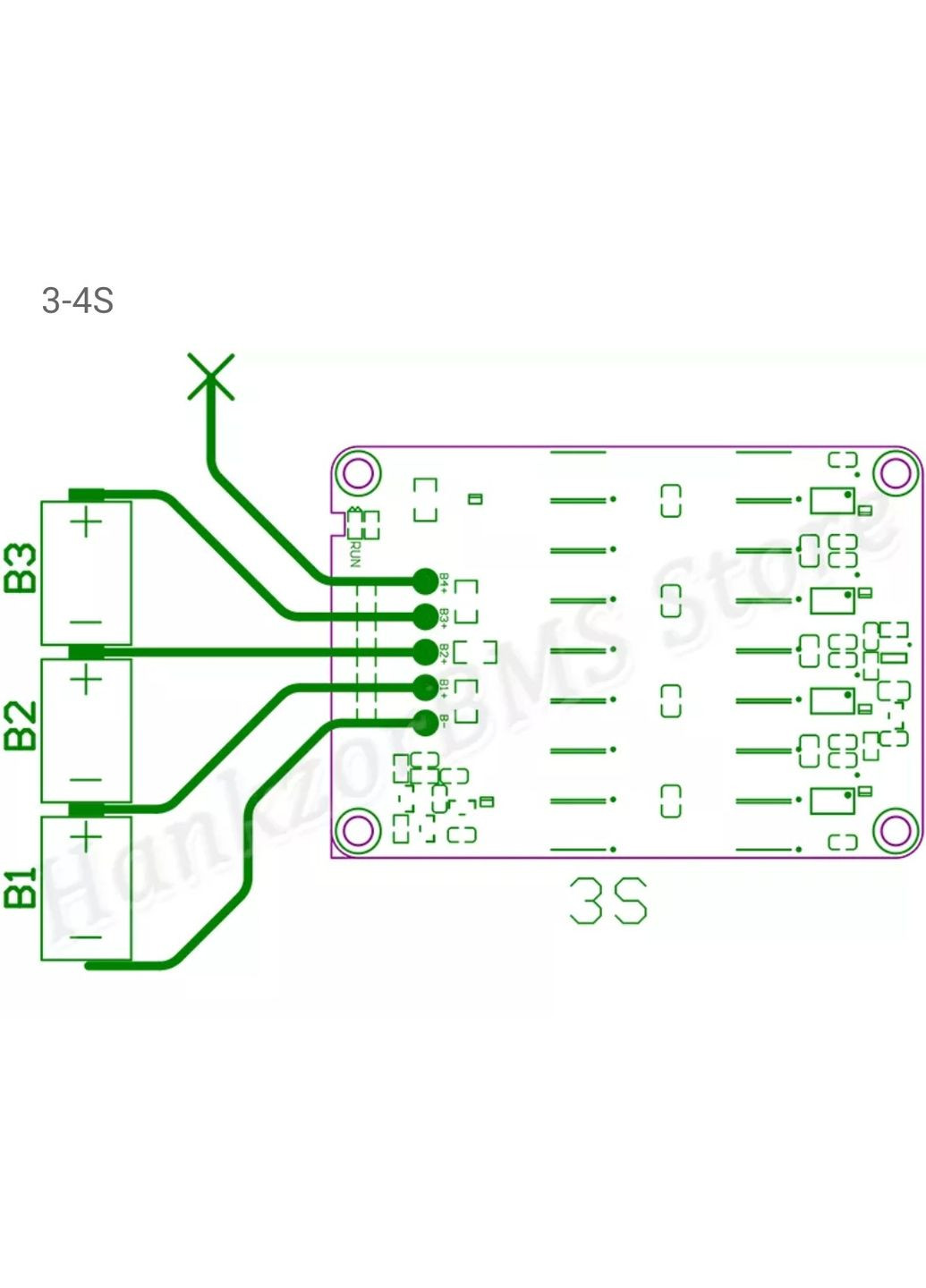 Балансир активний 3S-4S 5A li-ion Lifepo4 конденсаторний еквалайзер акумуляторів No Brand (326051983)
