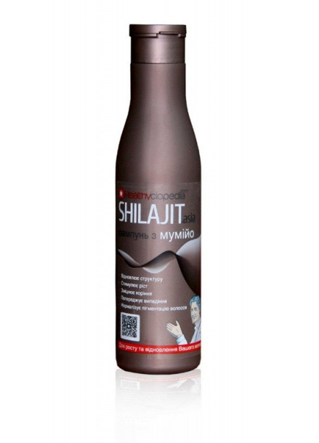 Шампунь з муміє SHILAJIT.asia відновлення і зміцнення 250 мл Healthyclopedia Эликсир (316654884)