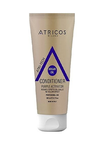 Кондиціонер для волосся "Пурпурний активатор" Purple Activator No Yellow Effect Conditioner 200ml (1168653-177315) Atricos (368630317)
