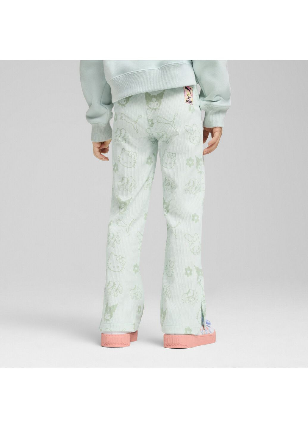 Синие демисезонные детские леггинсы x hello kitty & friends ribbed flared leggings kids Puma
