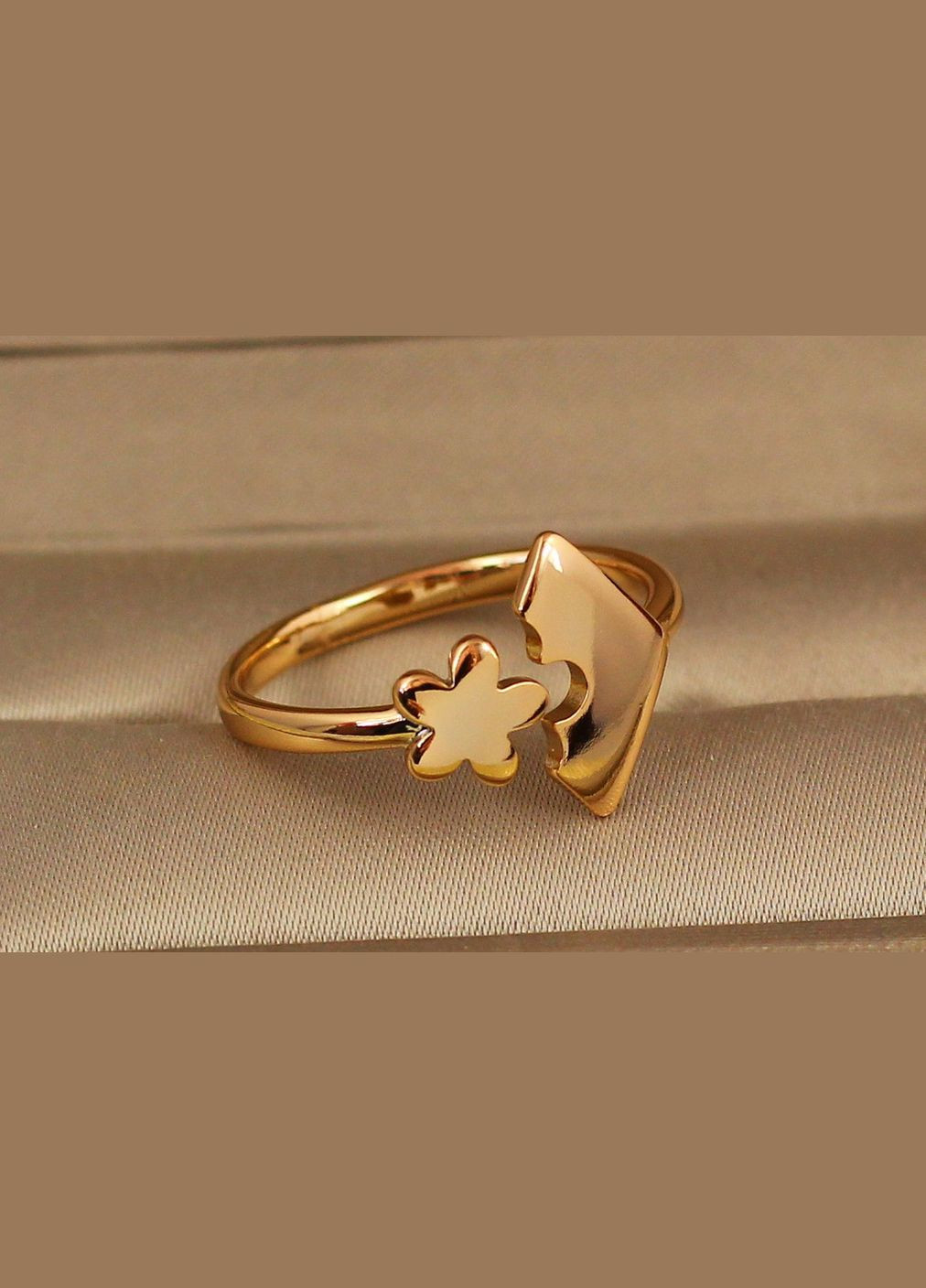 Кільце Пазл розсувне 16 і більше золотисте Xuping Jewelry (316606614)