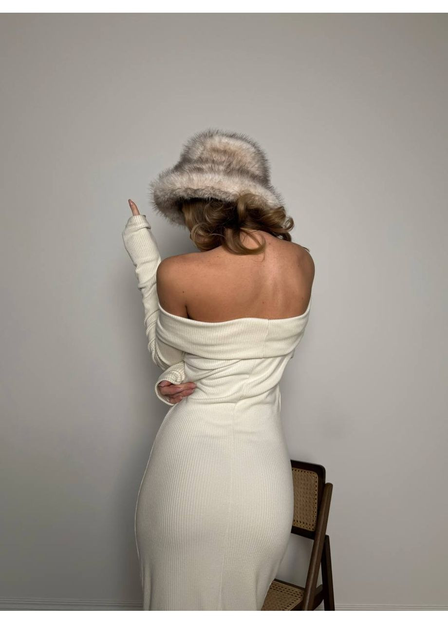 Молочна кежуал сукня N.Family однотонна