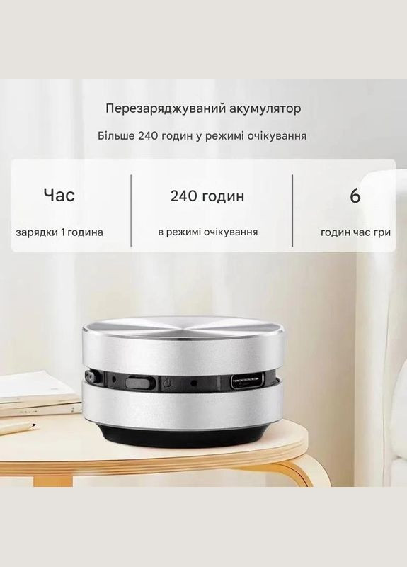 Портативна бездротова віброколонка Dura Mobi Humbird Silver. ORIGINAL (322197400)