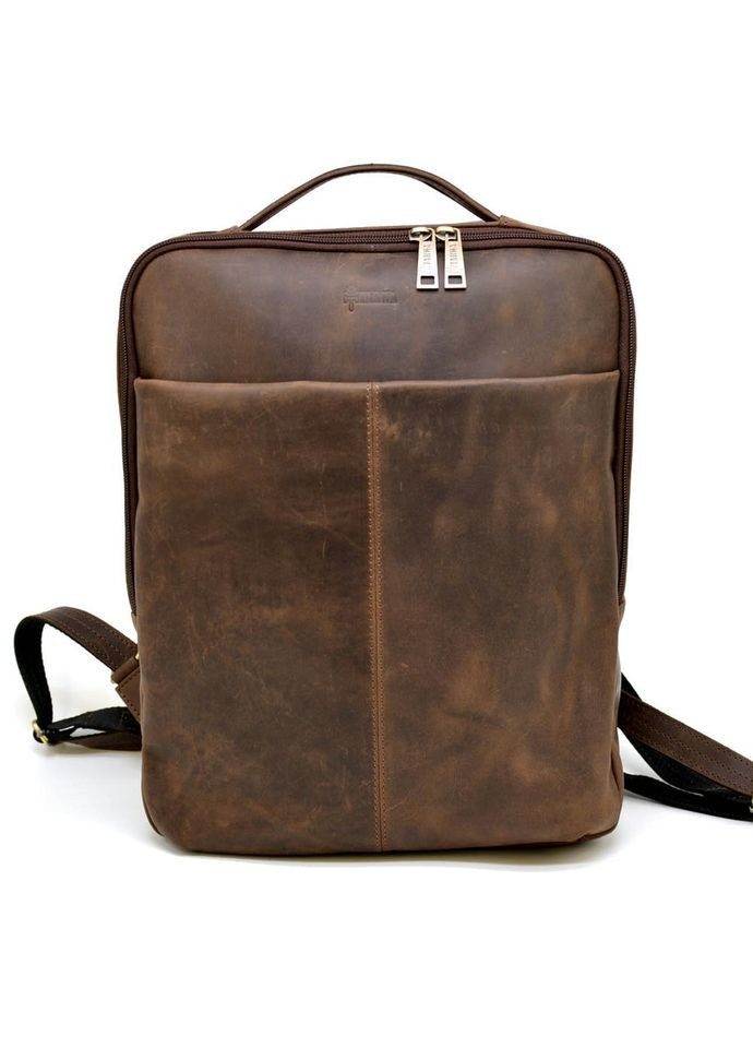 Шкіряний чоловічий для ноутбука рюкзак коричневий RC-7280-3md TARWA (306373273)