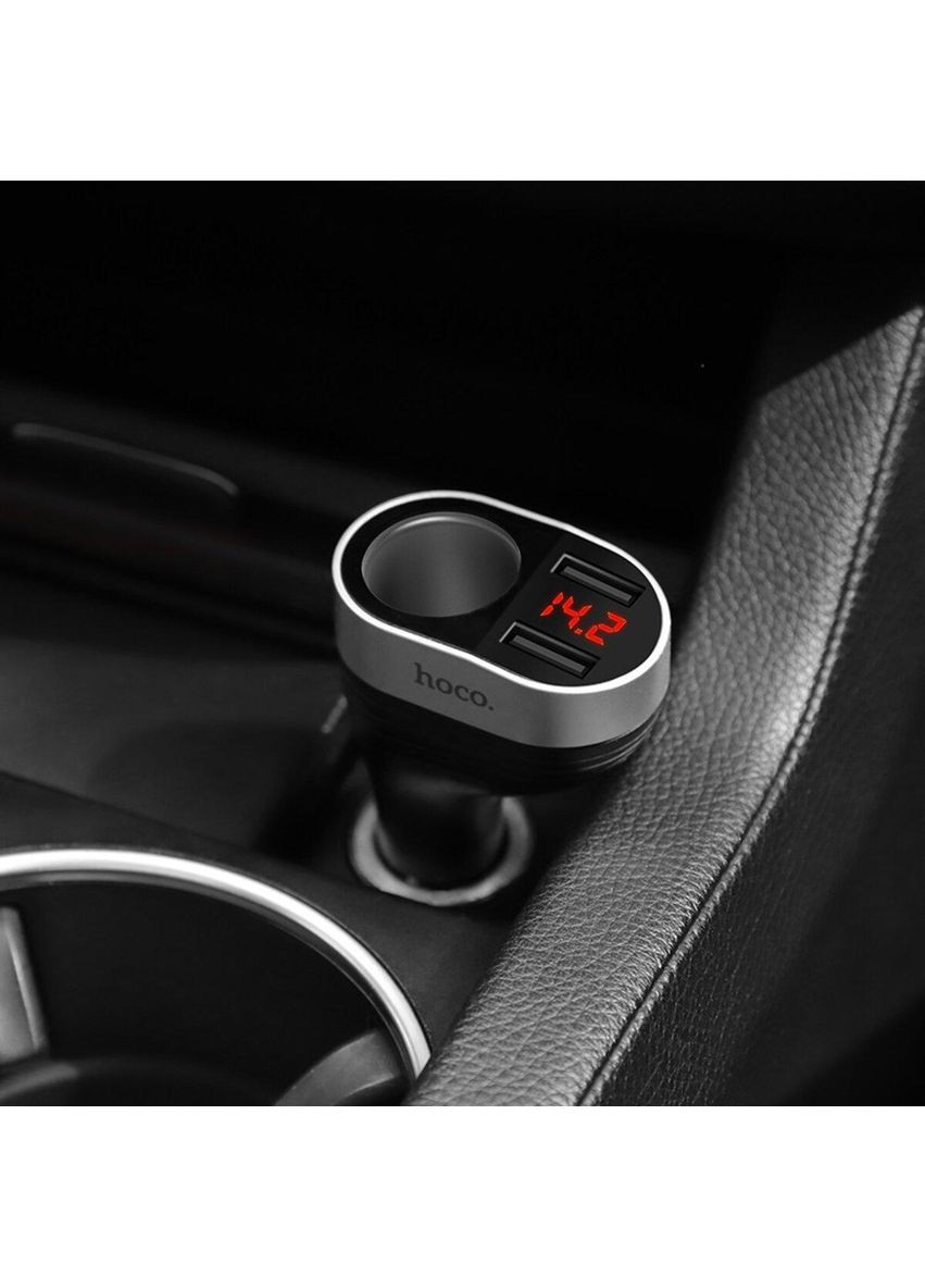 Автомобильное зарядное устройство Z29 Regal digital display cigarette lighter car charger Black GDK Hoco (367724180)