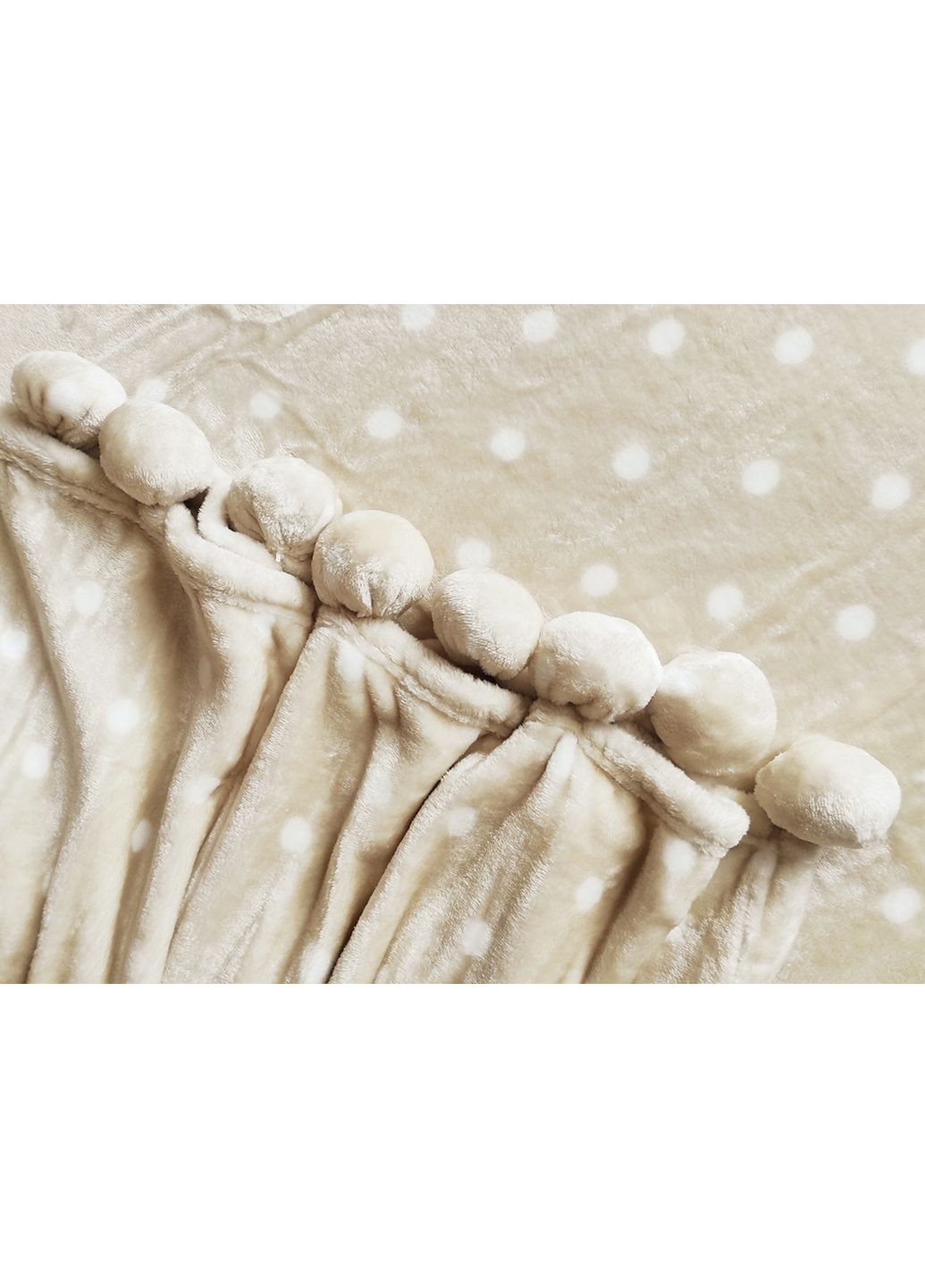 Плед меховой с помпонами Пули 150x200 см Love You (369621752)