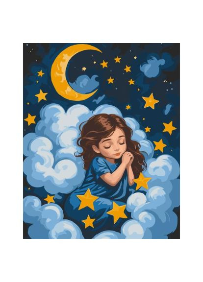 Картина по номерам (15589-AC) Artcraft Спляче янголятко 40х50 см (366157149)