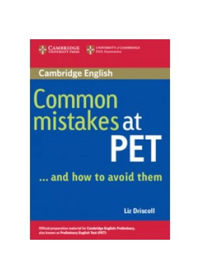 Підручник Common Mistakes at PET and how to avoid them Paperback Cambridge University Press (351586969)