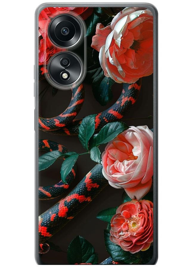 Силіконовий чохол 'Floran Snake' для Endorphone Oppo A58 4G (286767333)