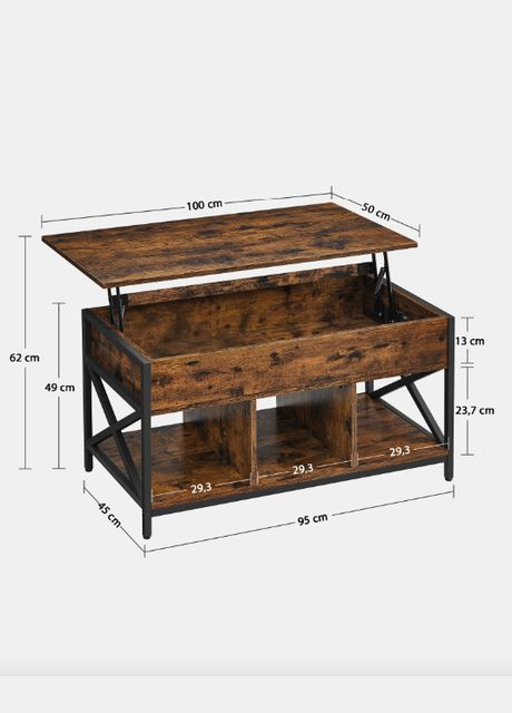 Стіл трансформер Elias в стилі Loft Leobert (304402116)